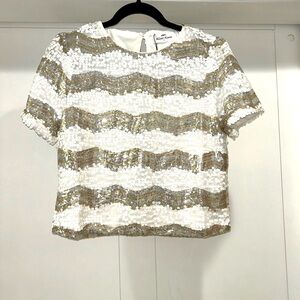 ✨ Cropped Sequin Top